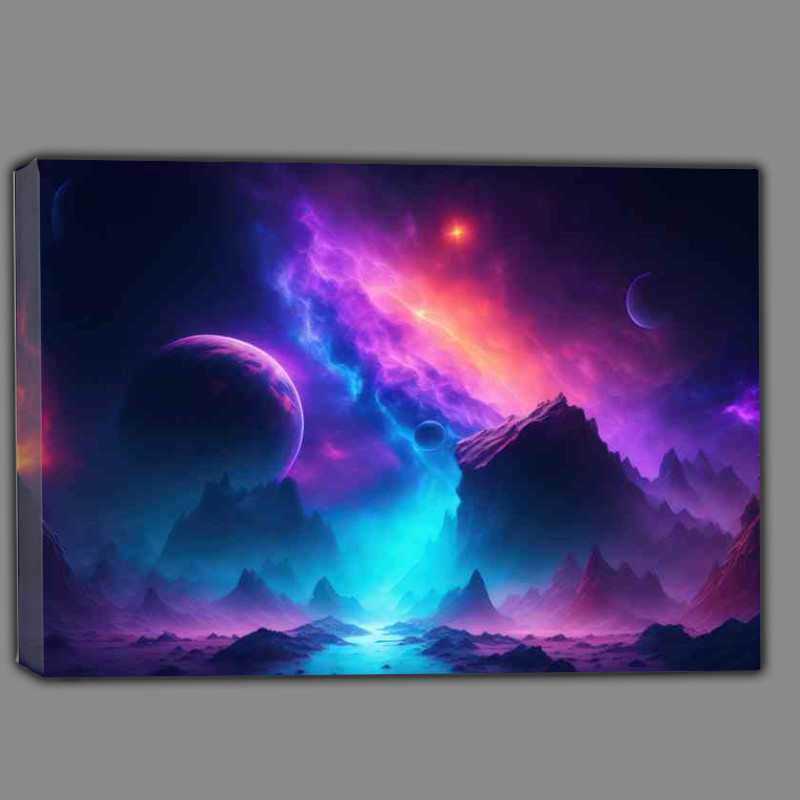 Buy Canvas : (Colorful Cosmos The Diverse Palette of Nebula)