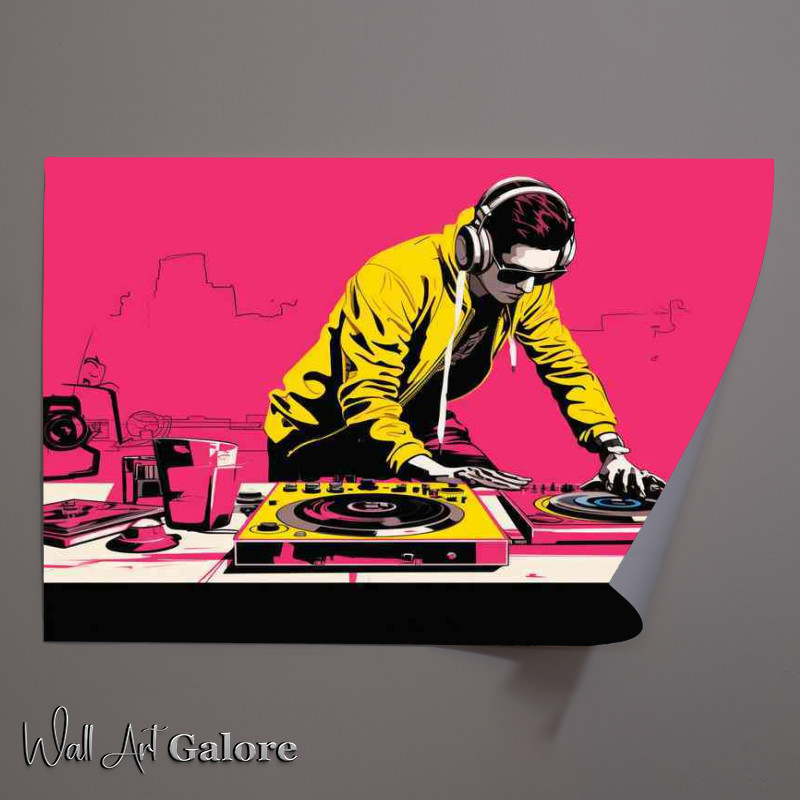 Buy Unframed Poster : (Bold Expressions Mr Dj Pop Art)