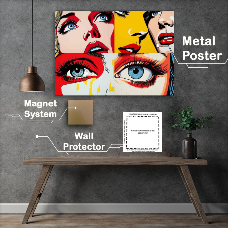 Buy Metal Poster : (Bold Visions The Journey through Pop Art)
