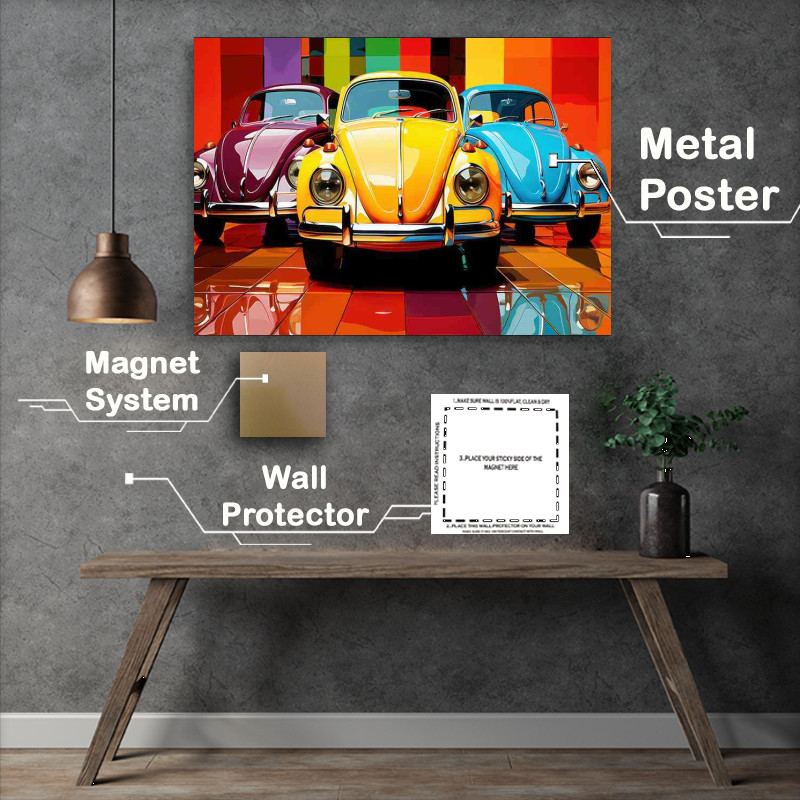 Buy Metal Poster : (Vibrant Visions Exploring Colorful Pop Art Imagery)