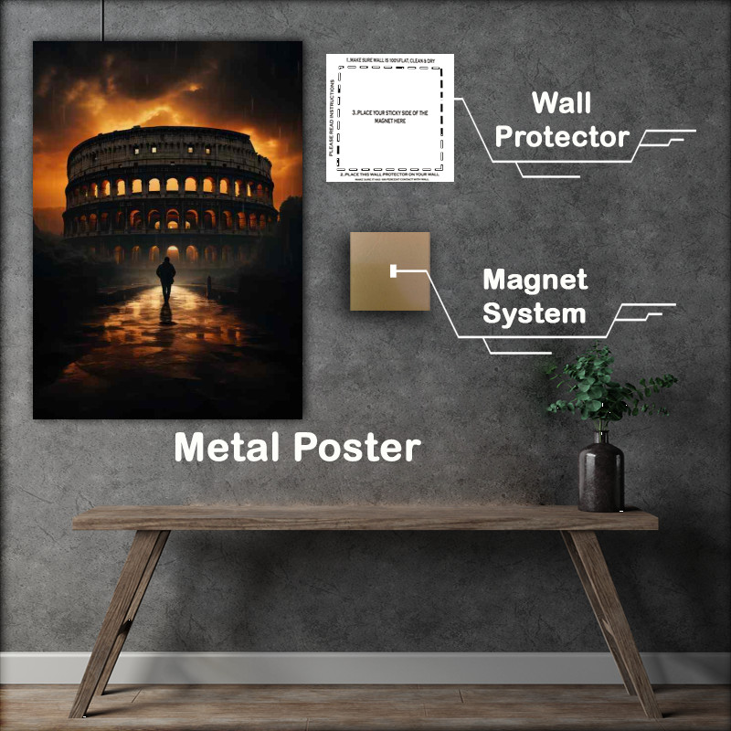 Buy Metal Poster : (Alone In Rome)