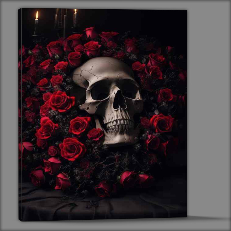 Buy Canvas : (Floral Shrine to the Dead-gigapixel-hq-height-14400px)