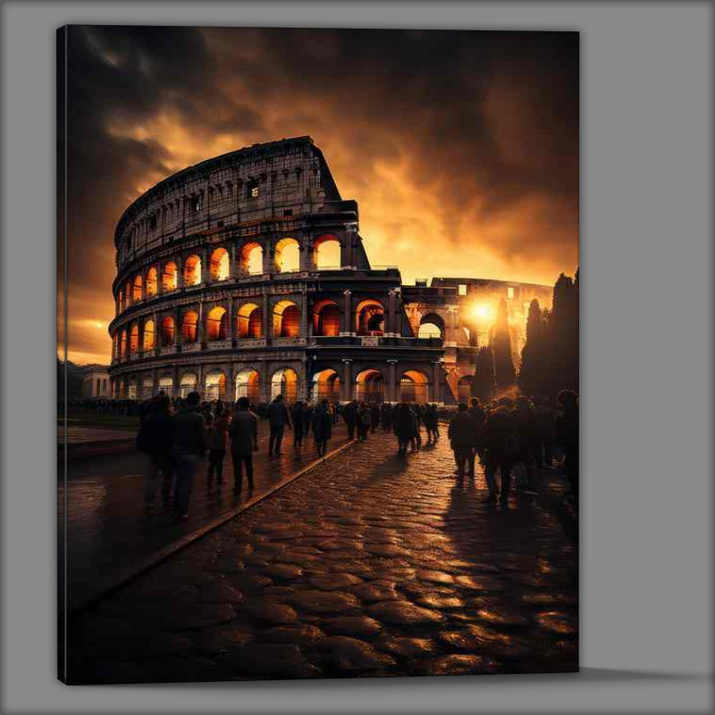 Buy Canvas : (Roman Sunset)