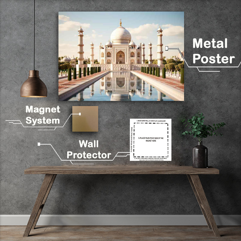 Buy Metal Poster : (An Indian Marvel Taj Mahal)