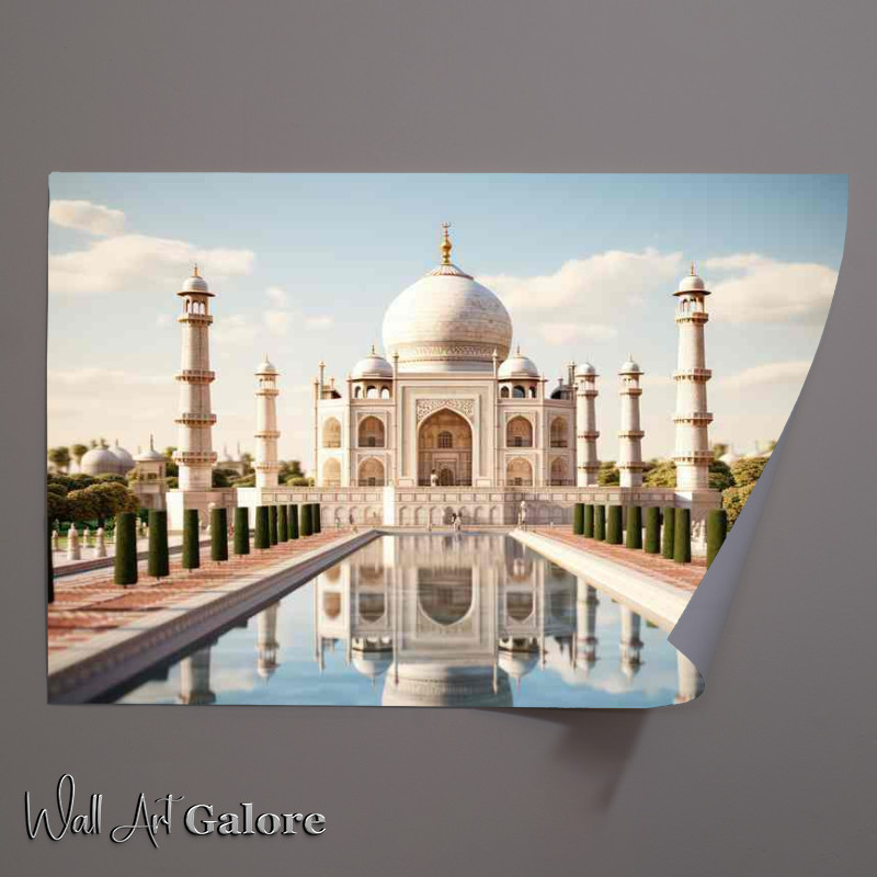 Buy Unframed Poster : (An Indian Marvel Taj Mahal)