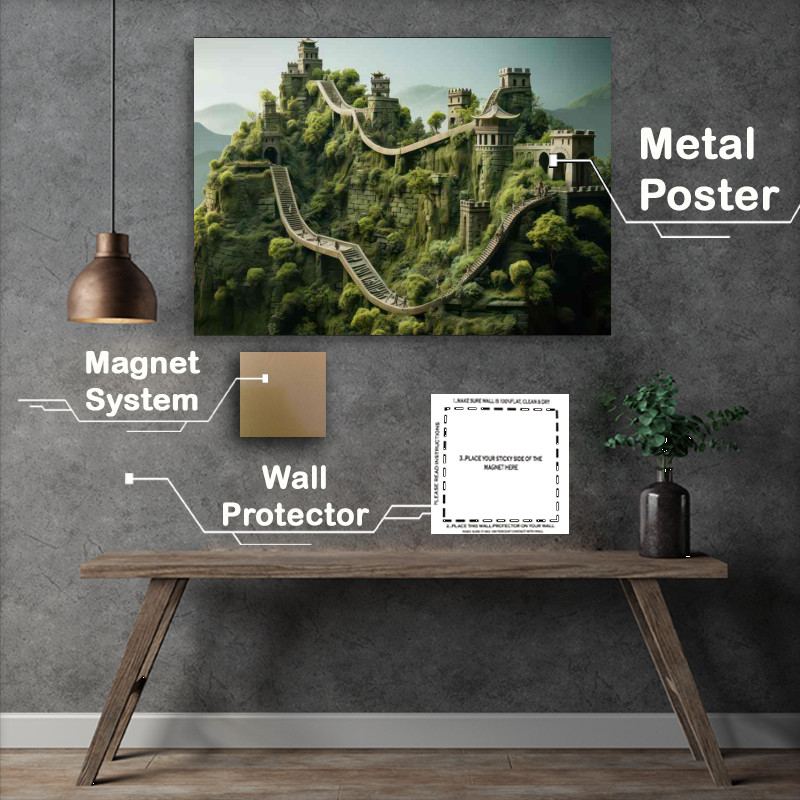 Buy Metal Poster : (Chinas Ancient Wonder The Great Wall)