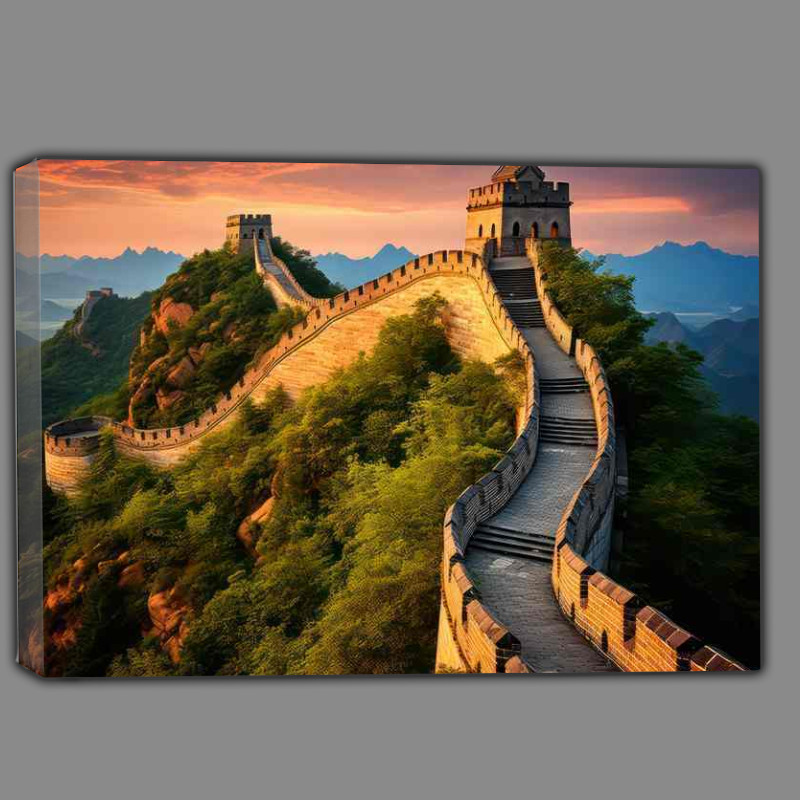 Buy Canvas : (Great Wall of China A Modern Day Wonder)