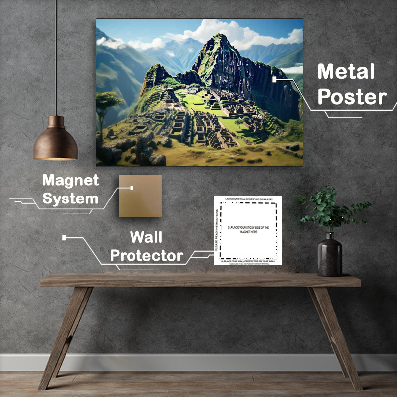 Buy Metal Poster : (High Altitude Wonder Machu Picchu)