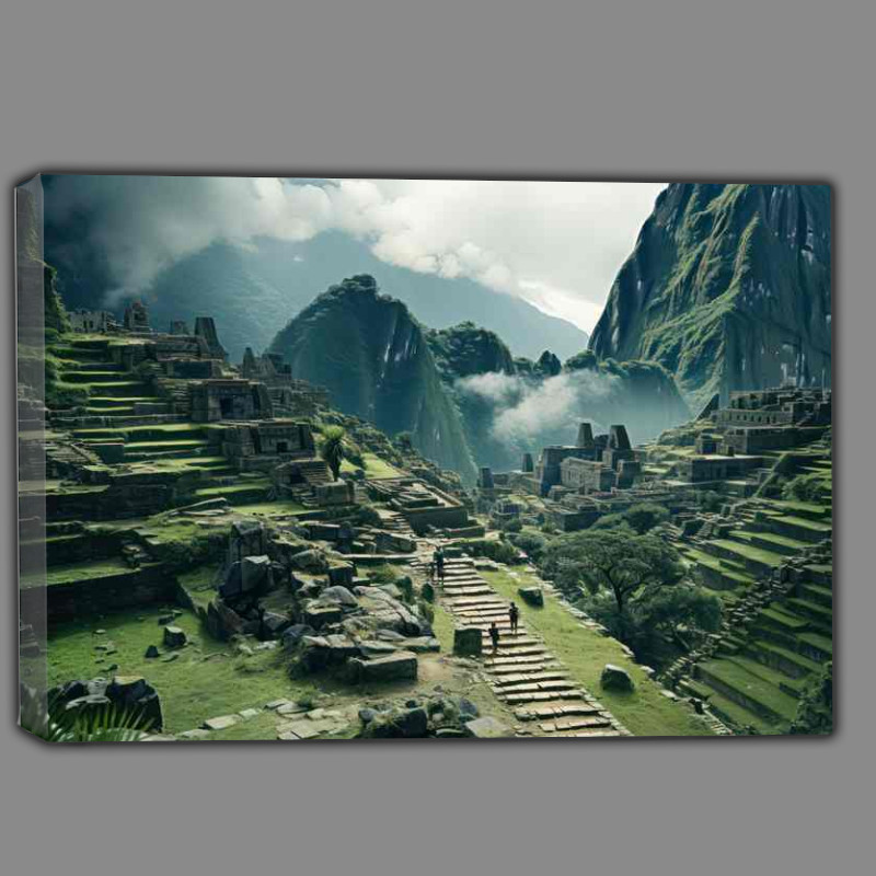 Buy Canvas : (Historic Marvel In Time Machu Picchu)