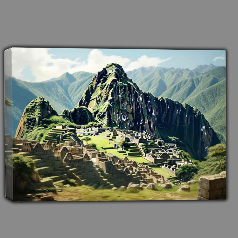Buy Canvas : (Peruvian Icon Historic Machu Picchu)