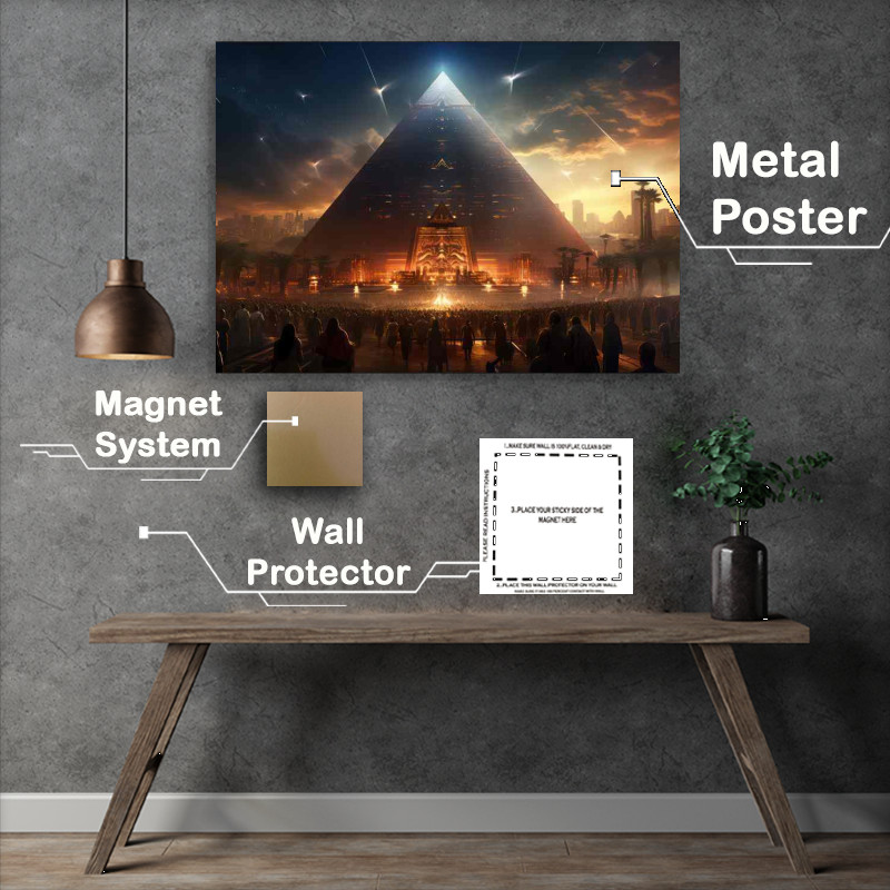 Buy Metal Poster : (Pyramid Of Light)
