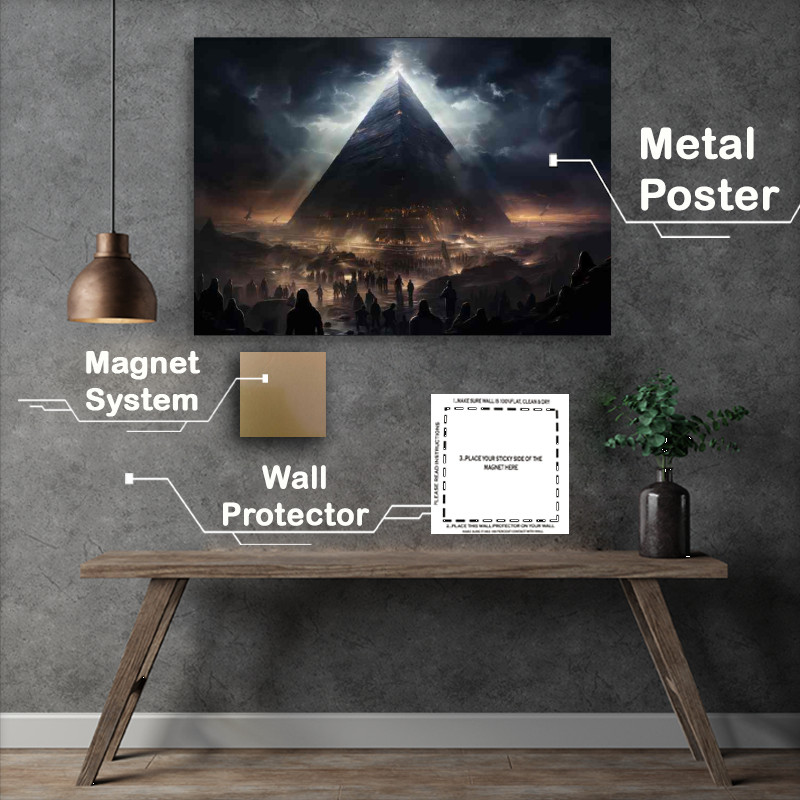 Buy Metal Poster : (Pyramid Of The Great Gods)