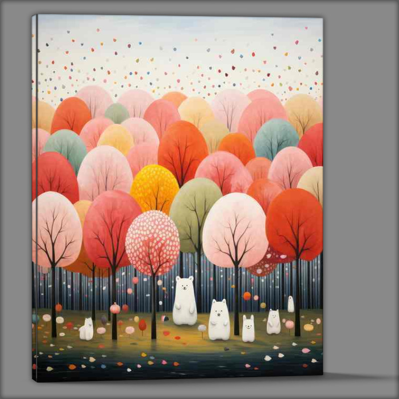 Buy Canvas : (Candy Colored Trees in Whimsical Forest)
