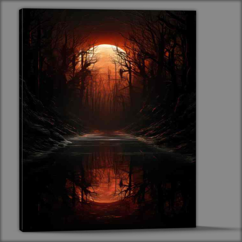Buy Canvas : (Forests Midnight Charm Natures Enchanted Embrace)