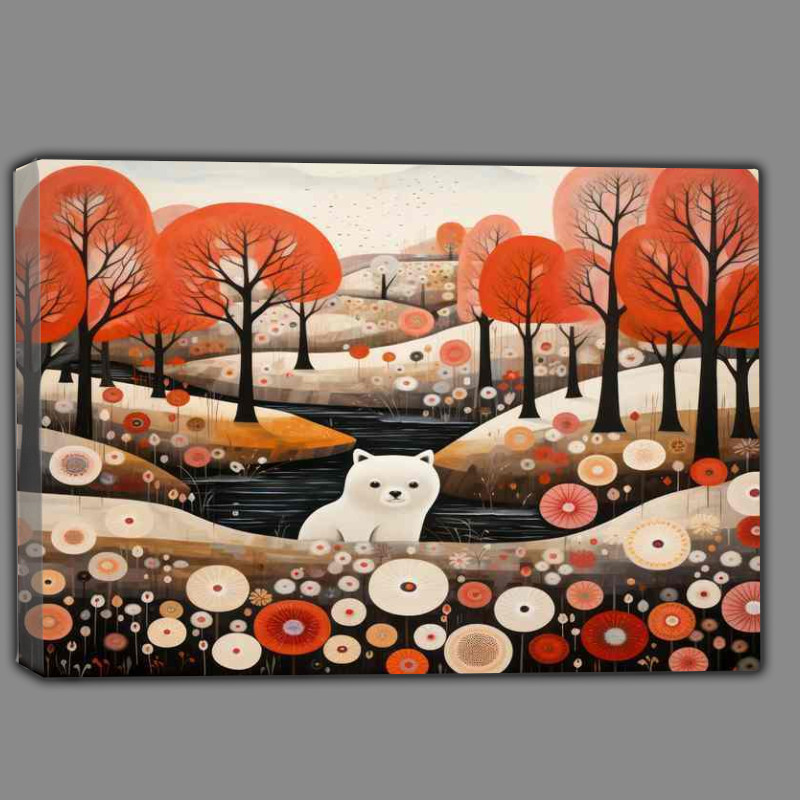 Buy Canvas : (Baby Bear In The Woodland At The Park)