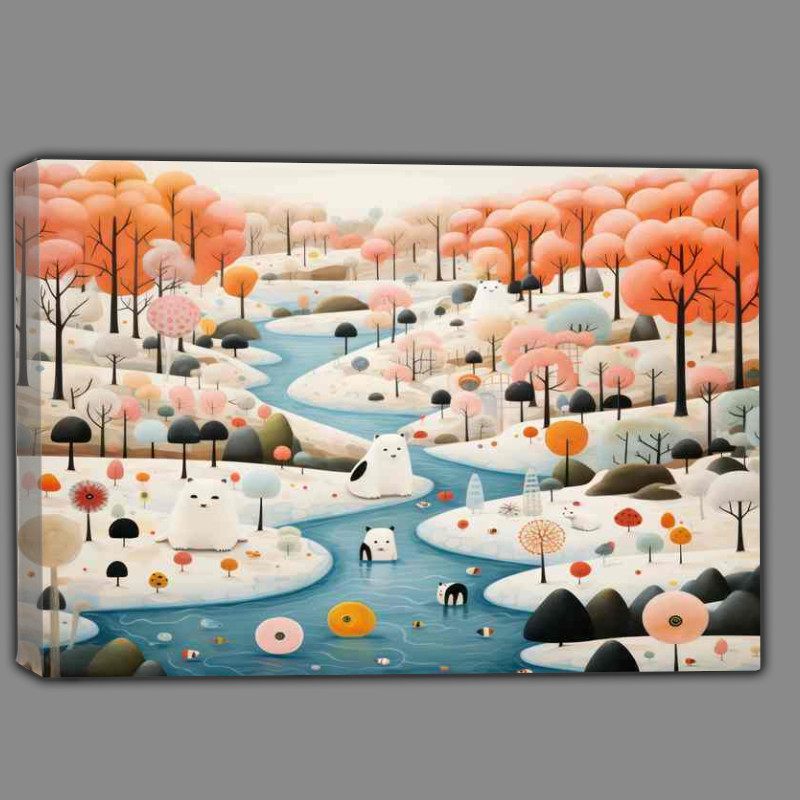 Buy Canvas : (Bears in the Park In The Forest)