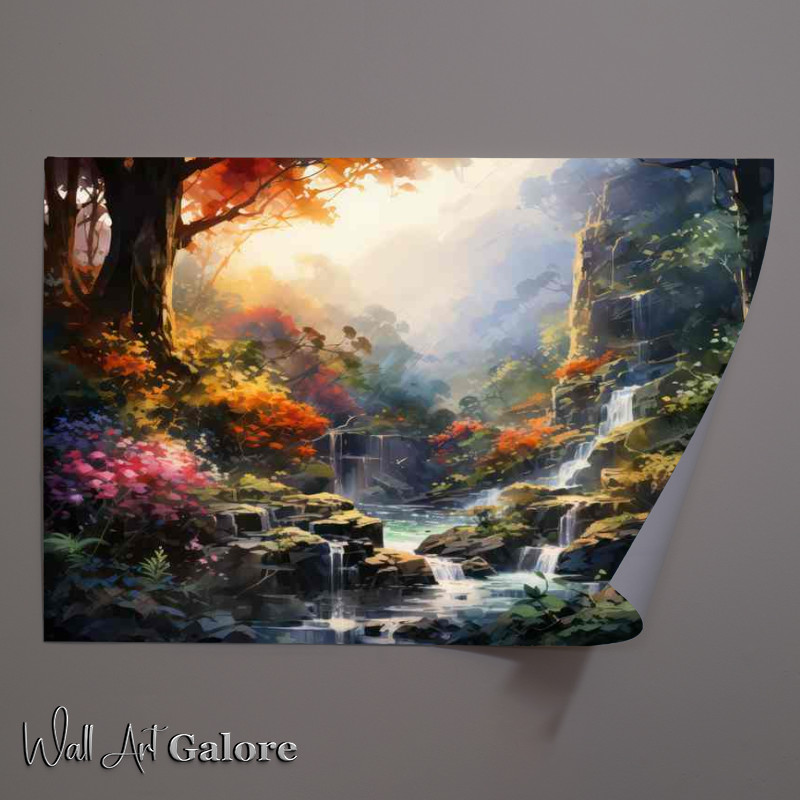 Buy Unframed Poster : (Hues of the Woods Colorful Trees)