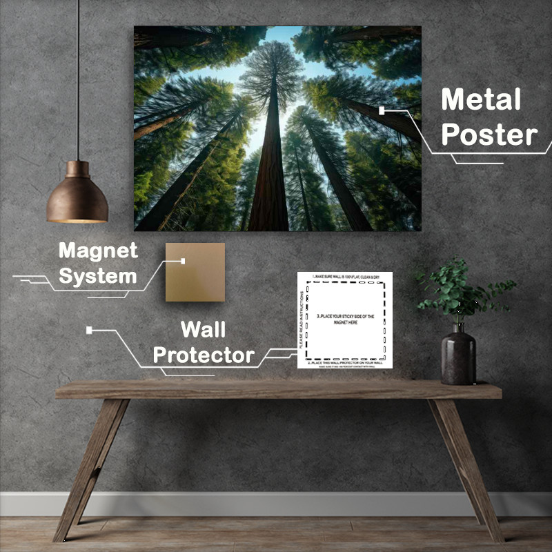 Buy Metal Poster : (The Calm Tall Trees)