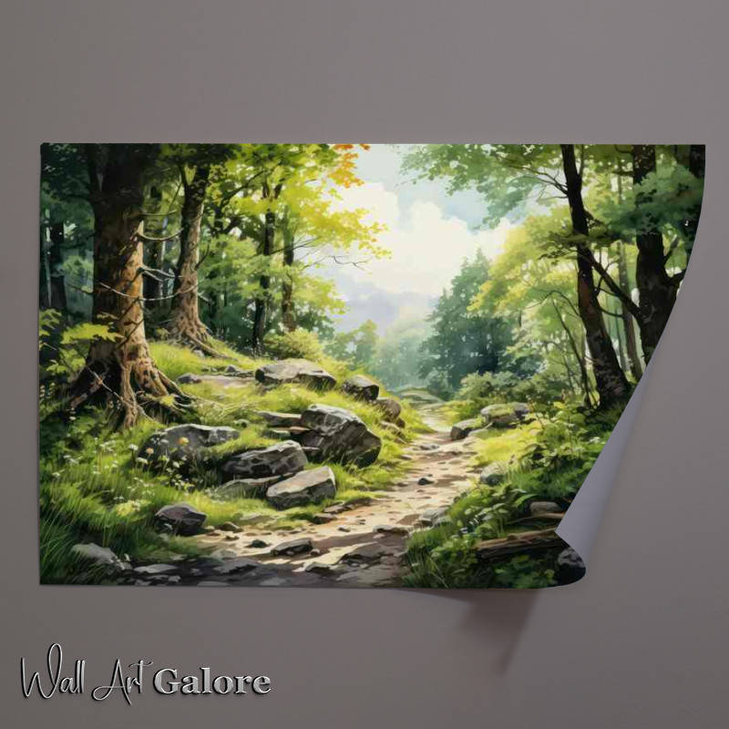 Buy Unframed Poster : (The Winding Path In The Forest)