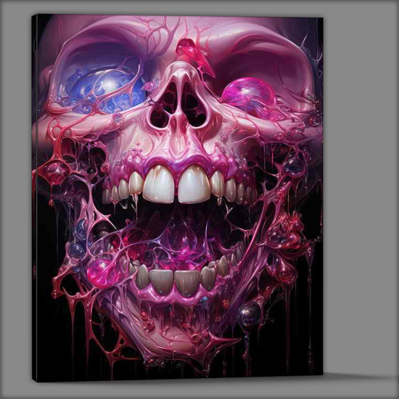 Buy Canvas : (Haunting Halos skull Light in Macabre Art)