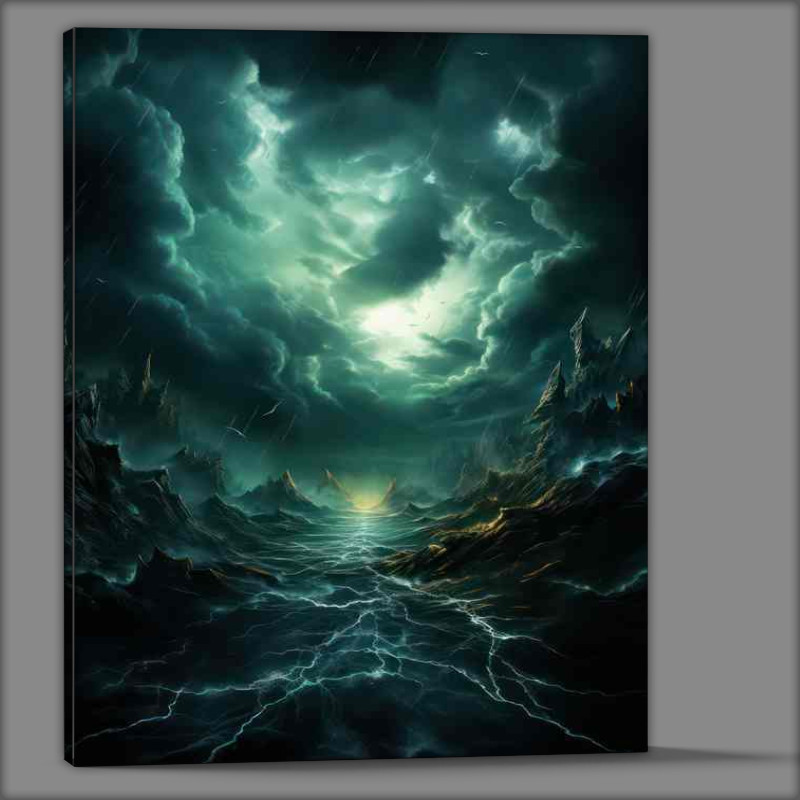 Buy Canvas : (Nocturnal Sails Navigating the Dark Seas)