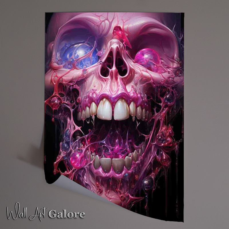 Buy Unframed Poster : (Haunting Halos skull Light in Macabre Art)