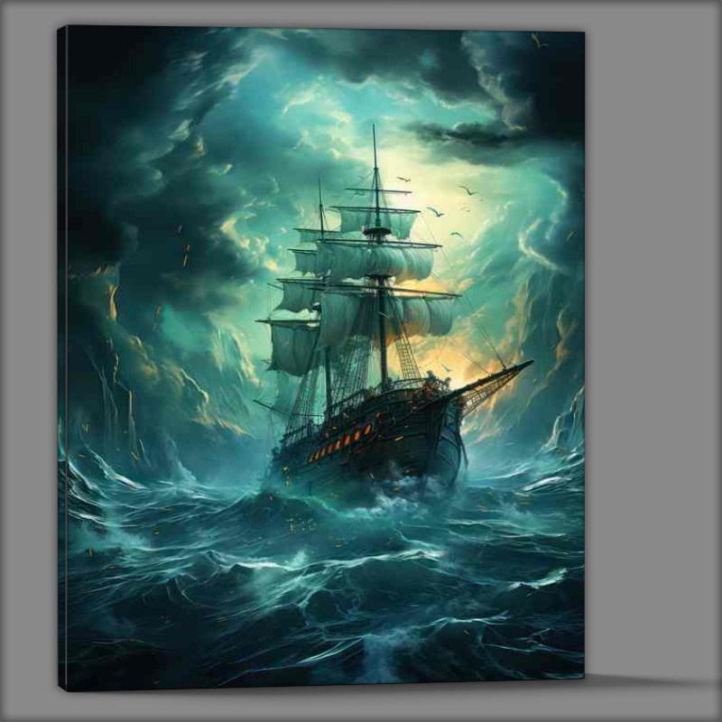 Buy Canvas : (Sailing Under Stars Nocturnal Nautical Adventure)