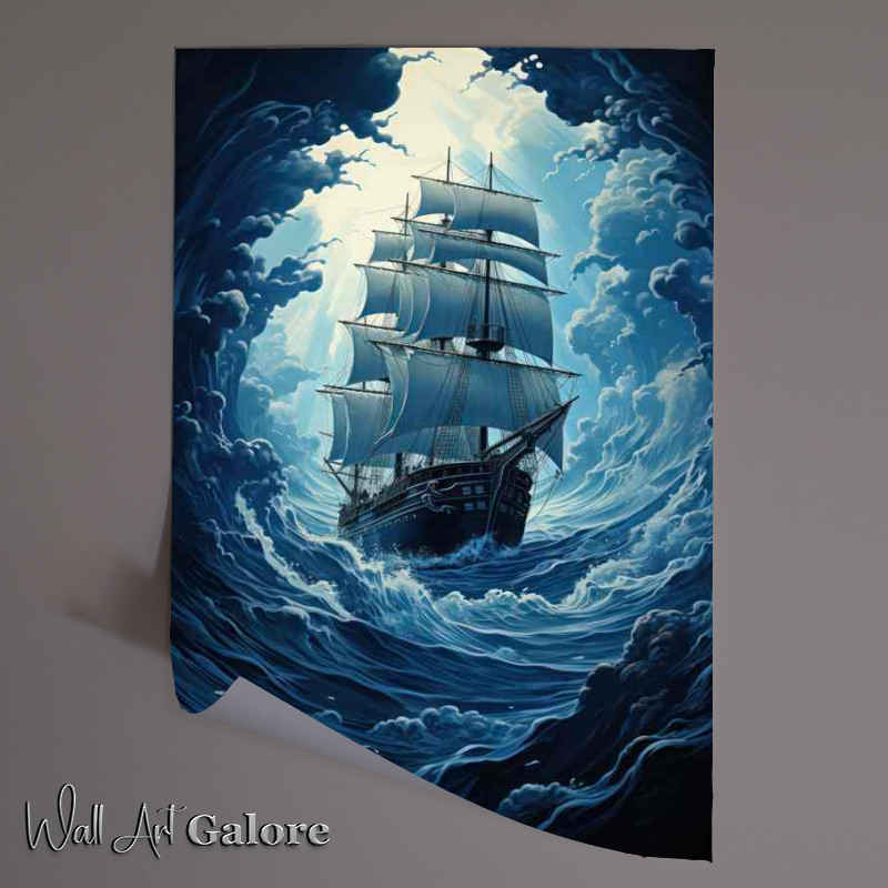 Buy Unframed Poster : (Starry Seas Sailing Through Midnight Waters)