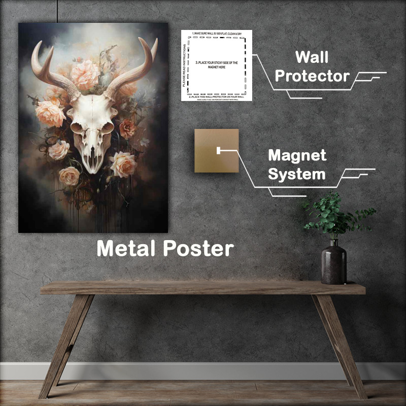 Buy Metal Poster : (Haunting Hues The Palette of Macabre Art)