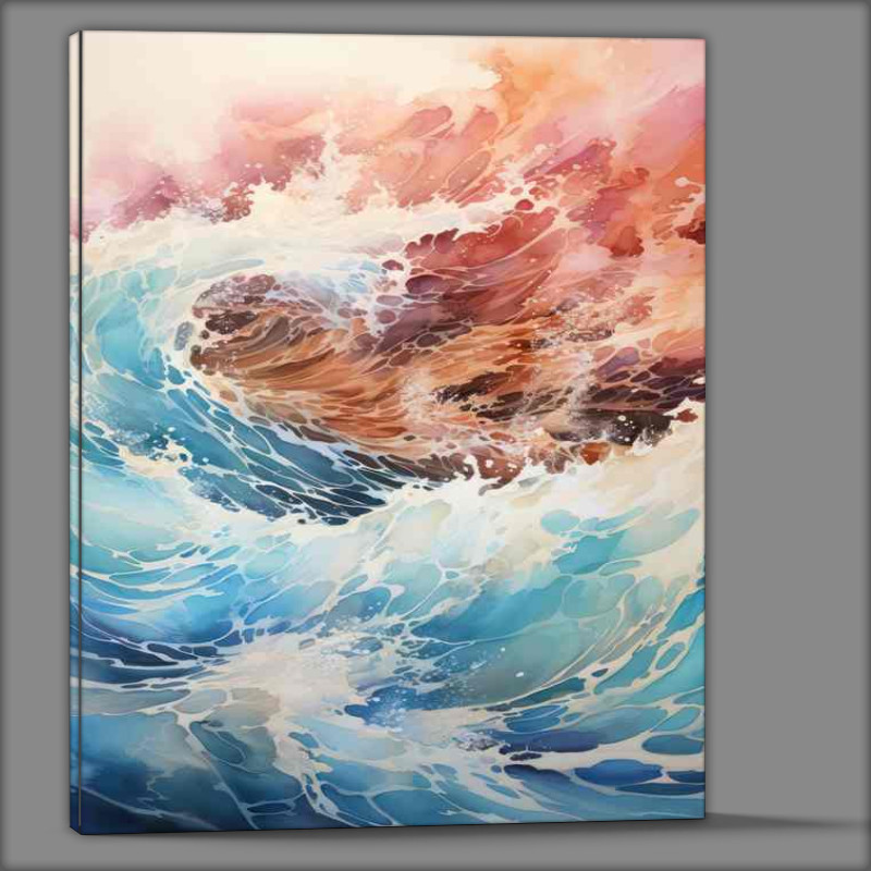 Buy Canvas : (haos in Color A Restless Sea)
