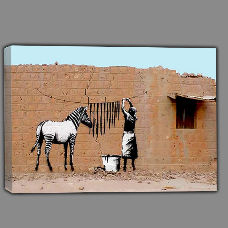 Buy Canvas : (Zebra stripes washing)