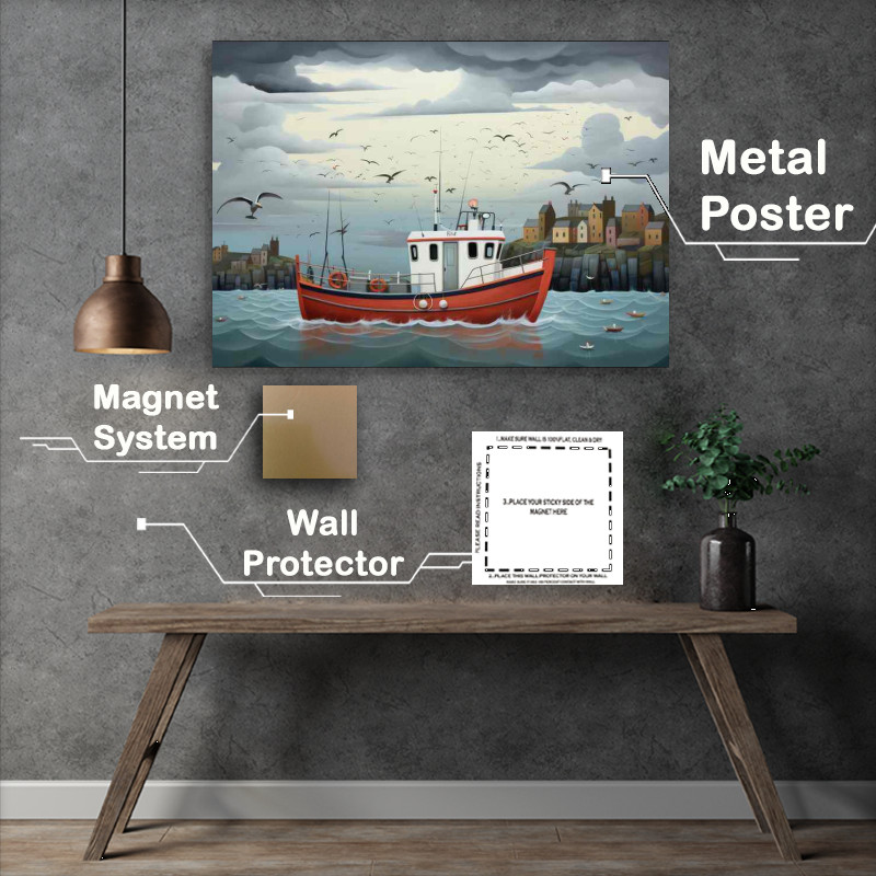 Buy Metal Poster : (Serenade of the Sea Small Boat)