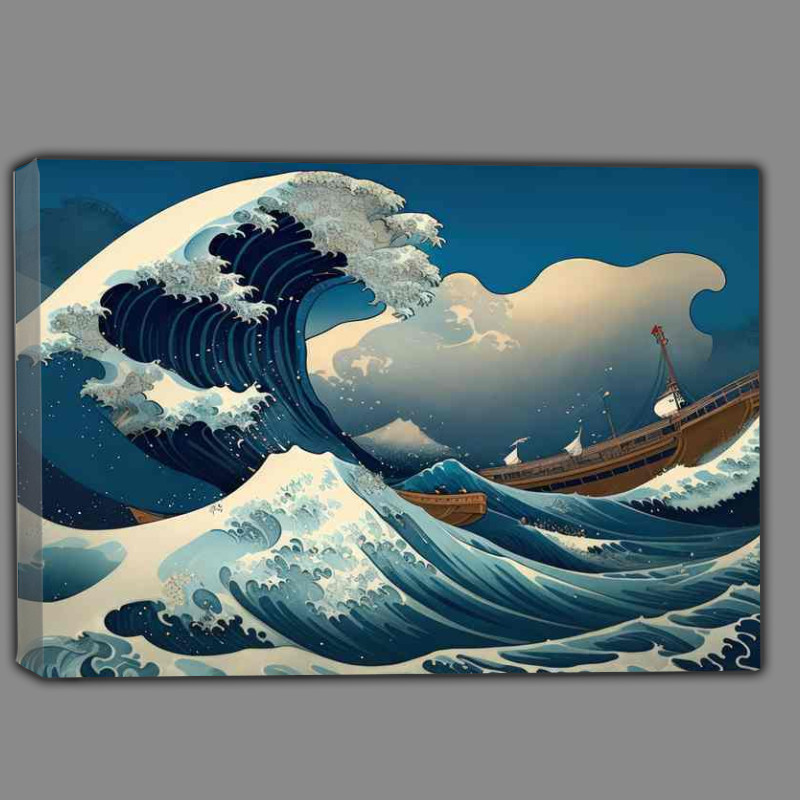 Buy Canvas : (The wave of a fisherman)