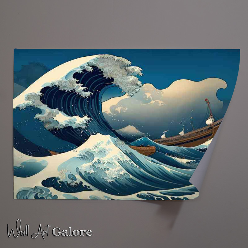 Buy Unframed Poster : (The wave of a fisherman)