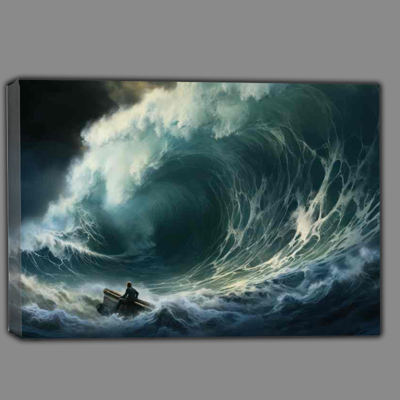 Buy Canvas : (Turbulent Waters, Mighty Waves in Motion)