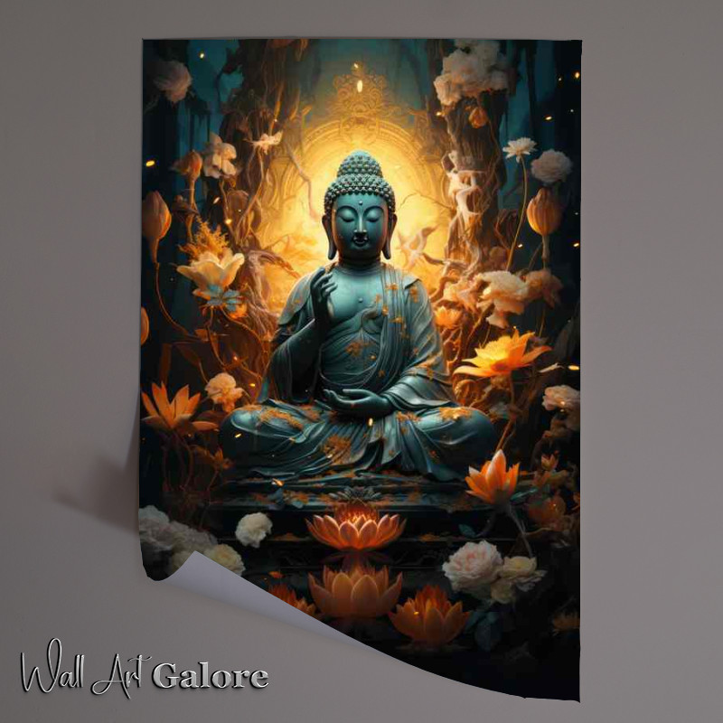 Buy Unframed Poster : (A Spiritual Odyssey Following Buddhas Guided Path)