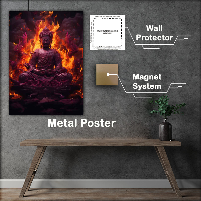 Buy Metal Poster : (Boundless Compassion Embracing Buddhas Divine Love)