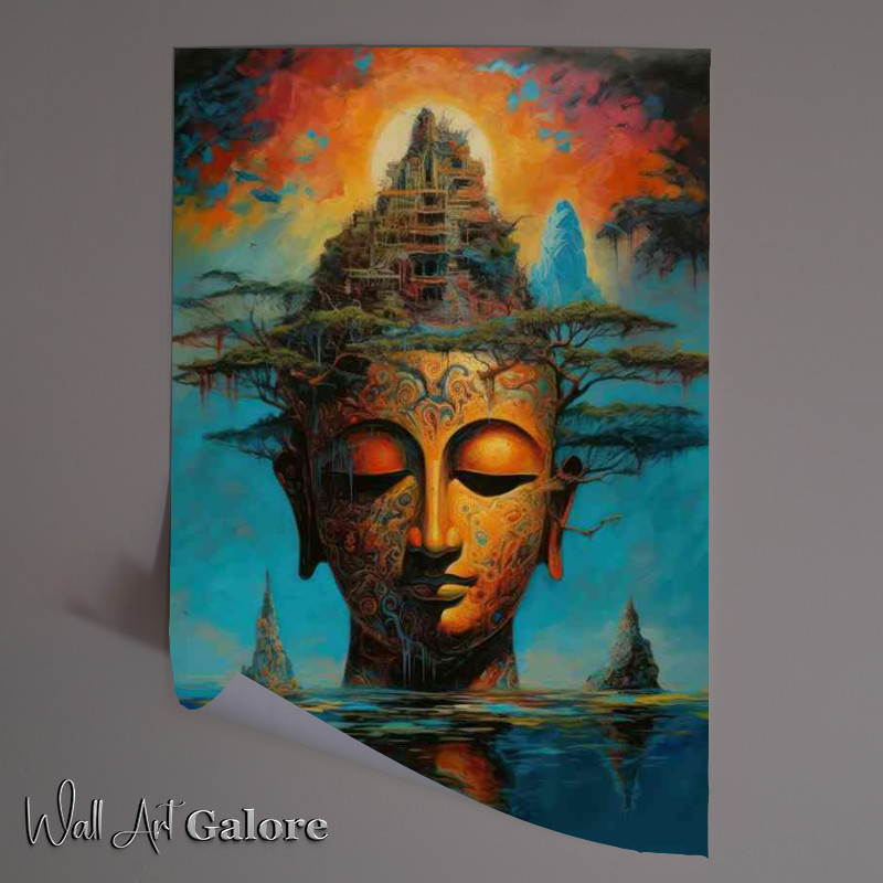 Buy Unframed Poster : (Boundless Love The Mystical Buddhas Embrace)