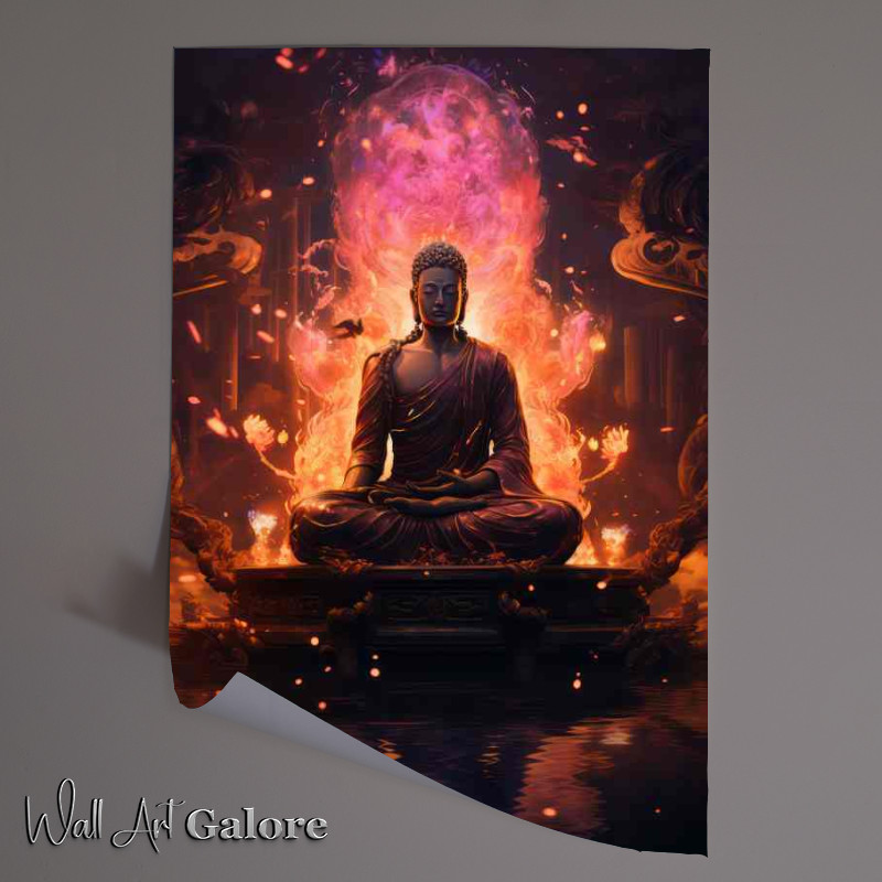 Buy Unframed Poster : (Celestial Grace Discovering Buddhas Illuminated Presence)