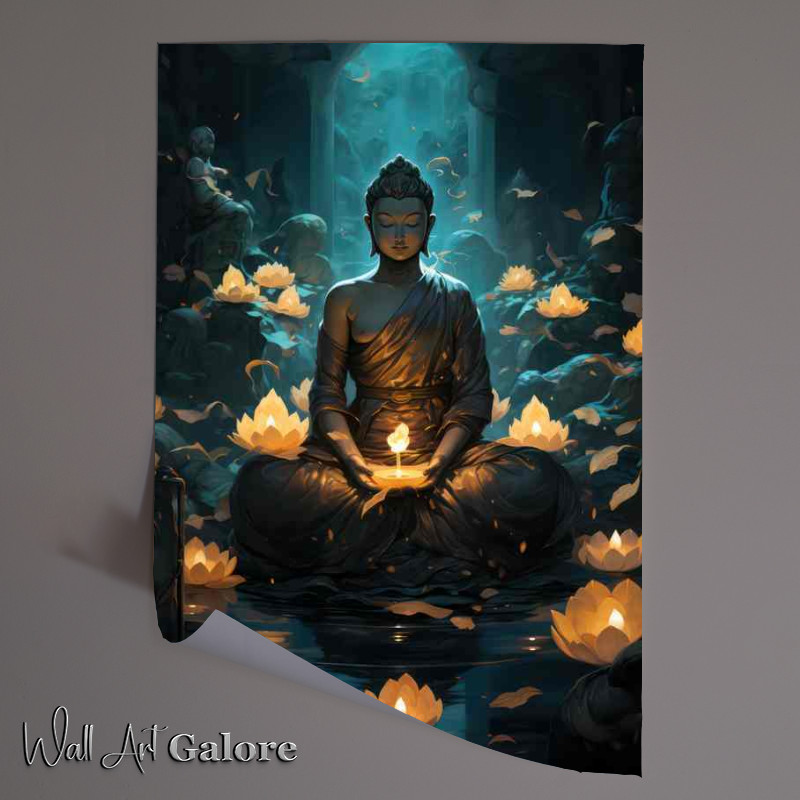 Buy Unframed Poster : (Dive into the Deep The Enlightened World of Buddha)