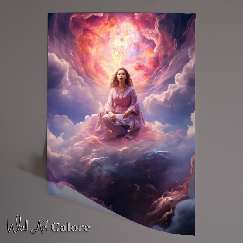 Buy Unframed Poster : (Embrace Bliss Walk the Enlightened Path with Buddha)