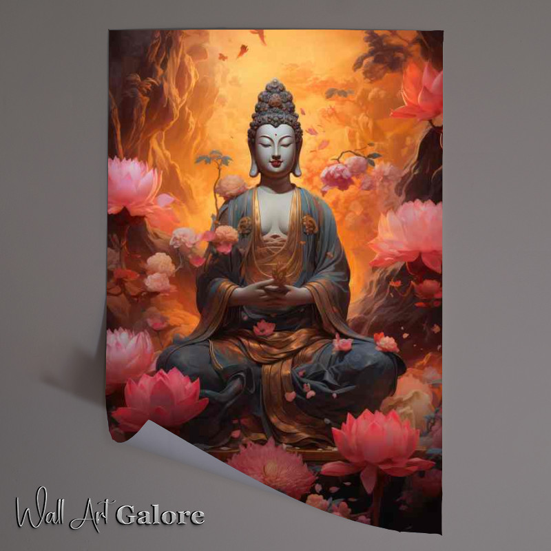 Buy Unframed Poster : (Embracing Buddhas Teachings A Guide to True Happiness)