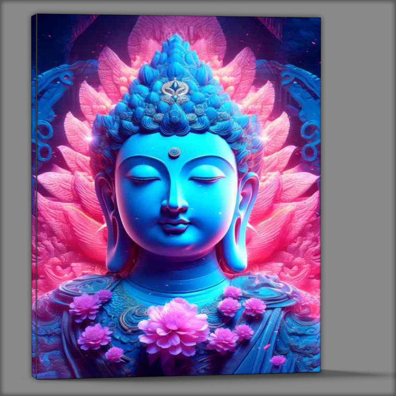 Buy Canvas : (Lotus of Enlightenment Mystical Buddhas Bloom)