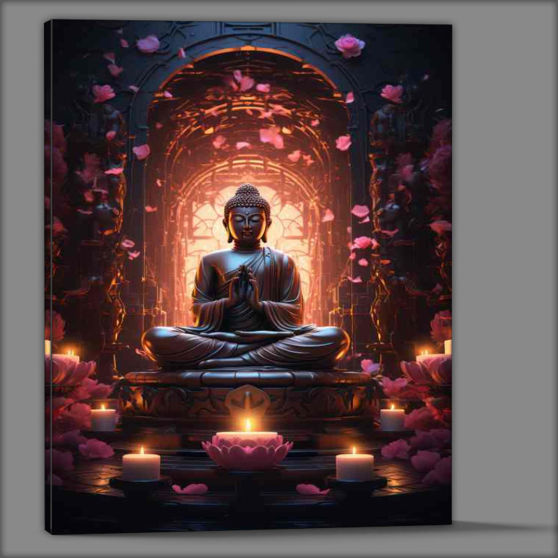 Buy Canvas : (The Mystical Essence of Buddhas Illuminated Path)