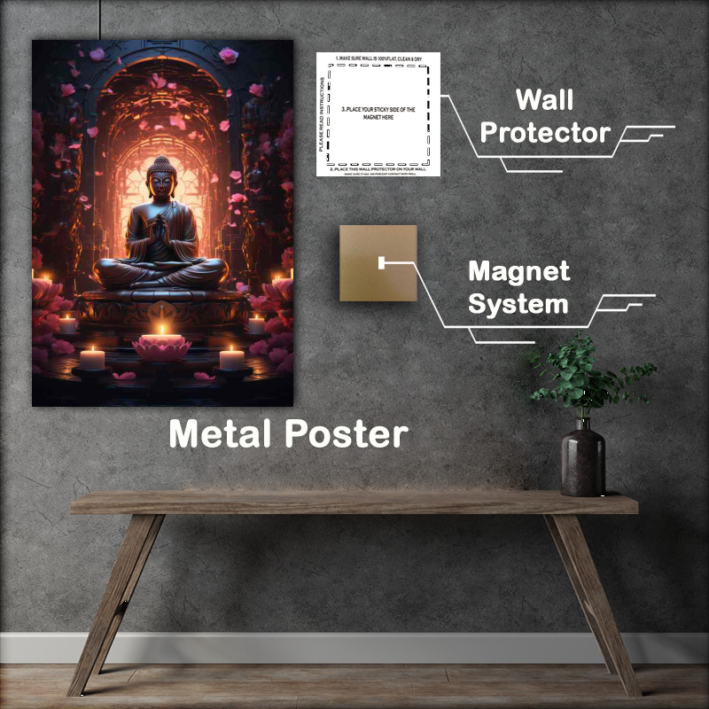 Buy Metal Poster : (The Mystical Essence of Buddhas Illuminated Path)