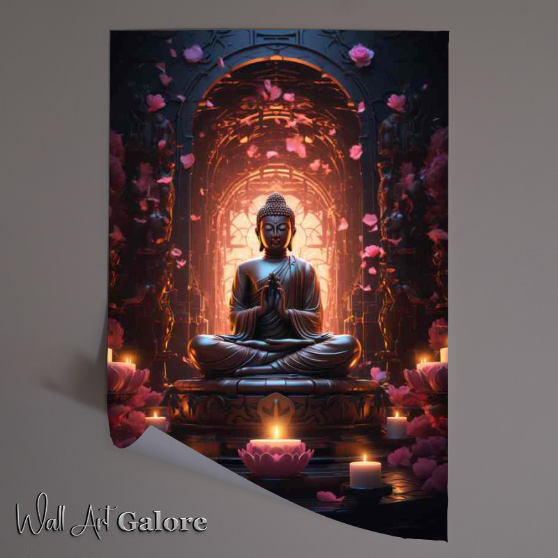 Buy Unframed Poster : (The Mystical Essence of Buddhas Illuminated Path)