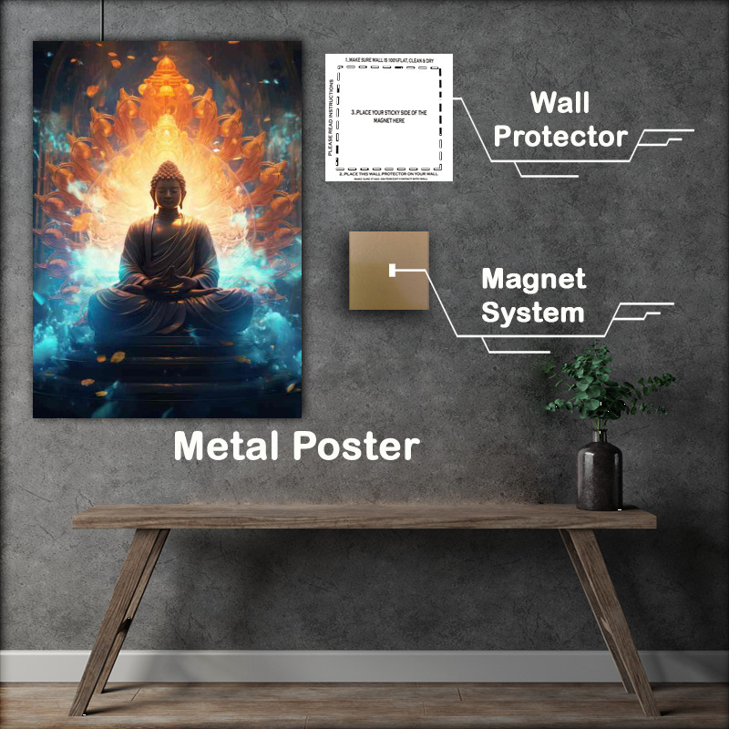 Buy Metal Poster : (The Sacred Bond of Buddha's Boundless Love)