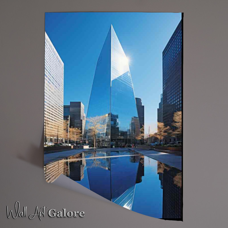Buy Unframed Poster : (Building Reflection in the ciry)