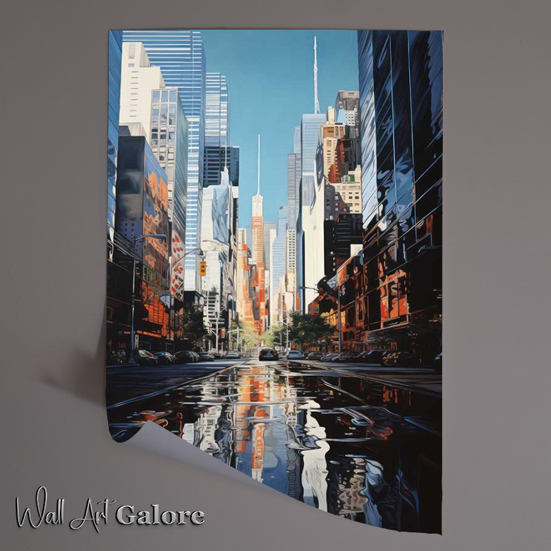 Buy Unframed Poster : (Building Reflections with skyscrapers)