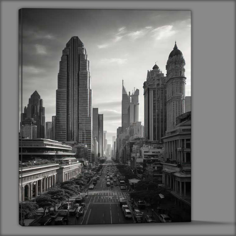 Buy Canvas : (City Street scene)